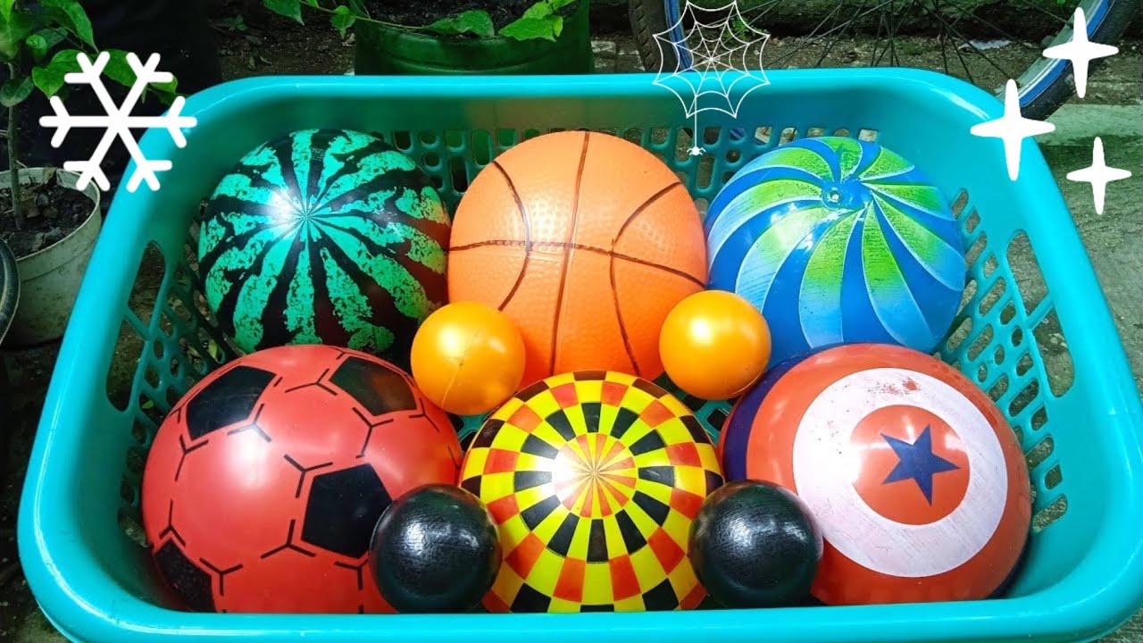 Mencari Bola Basket, Bola Semangka, Bola Bola Besar, Bola Kecil, Bola Warna Warni, Bola Sepak, Telur