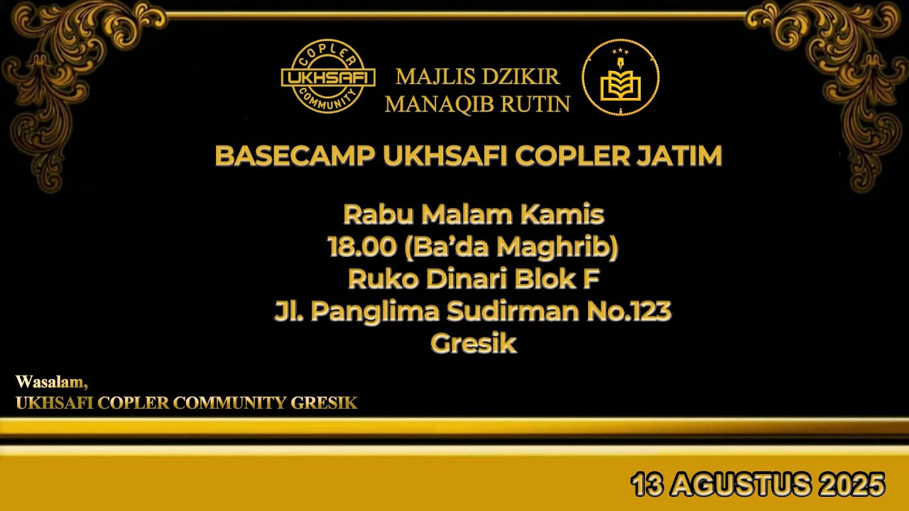 🔴MAJLIS DZIKIR MAULIDURRASUL MUHAMMAD SAW & MANAQIB RUTIN RABU KE-III BASECAMP UKHSAFI COPLER JATIM 🔴MAJLIS DZIKIR MAULIDURRASUL MUHAMMAD SAW & MANAQIB RUTIN RABU KE-III BASECAMP UKHSAFI COPLER JATIM