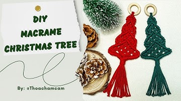 Macrame Christmas Tree 🎄 | Hướng dẫn làm Cây Thông Macrame trang trí Giáng Sinh | @Thoahandmade