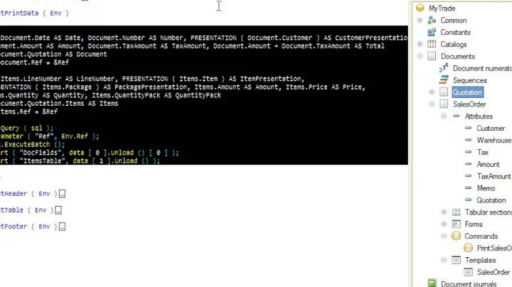 1C:Enterprise for developers, part 5. Creation of document Sales Order.