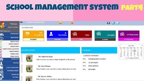 How to Create School Management System in Visual Studio Part 4 Using Material Skin Framework C#