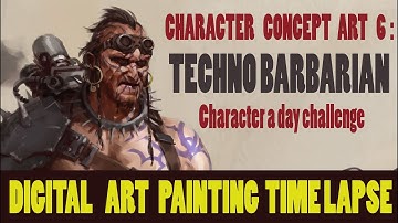 Digital Art Painting [Time Lapse]-Character Concept Art Design-6-TecnoBarbarian
