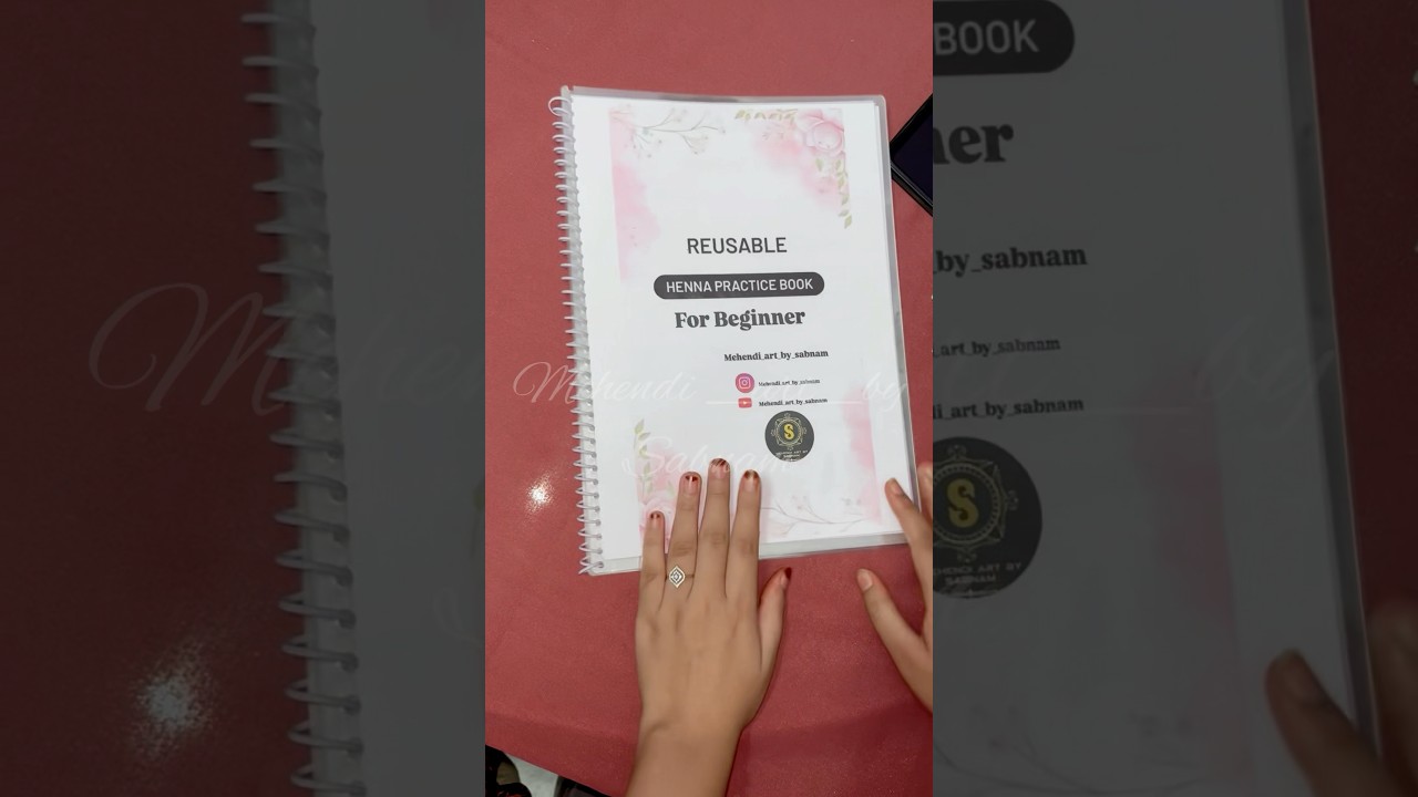 Practice book for beginner || mehendi class 