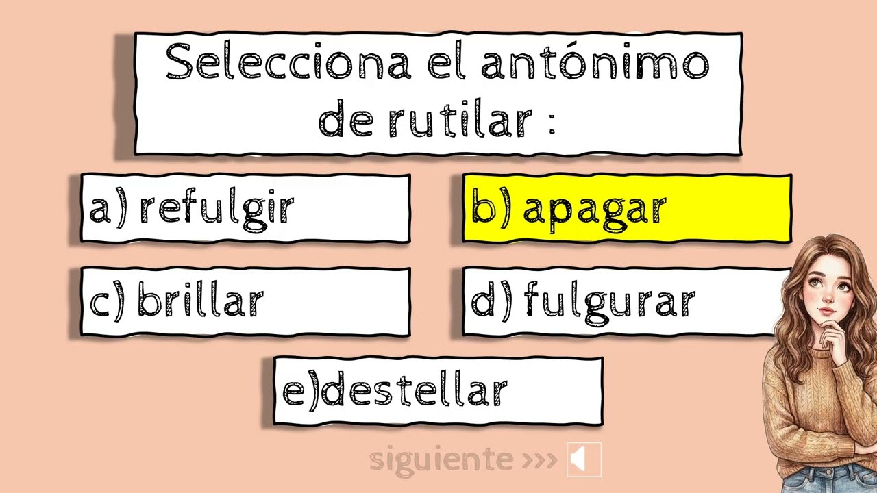 Antónimos en 10 minutos. Razonamiento verbal. Pruebas de ingreso a Universidades. Epi. Nº4