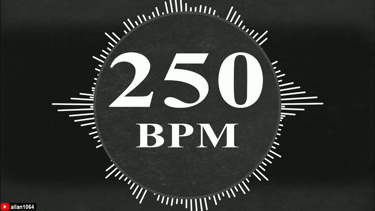 250 BPM Metronome Metronomo YouTube