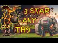 TH9 GOLALOON WAR ATTACK STRATEGY | TH9 AIR+GROUND ATTACK STRAT | 3 STAR ANY TH9 | CLASHOFCLANS|INDIA