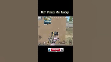 Bot Prank 😠 On enemy #pubg #shorts