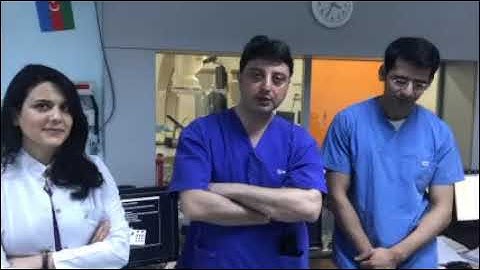 Prof. Dr. Farid Aliyev after movie of Arrhythmia Operation