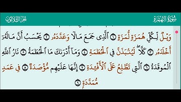 استخراج أحكام النون الساكنة والتنوين من سورة الهمزة