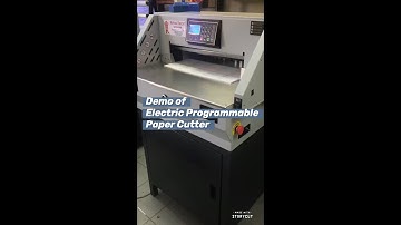 ROYALTECH Electric Programmable Paper Cutter _ Demo/Tutorial