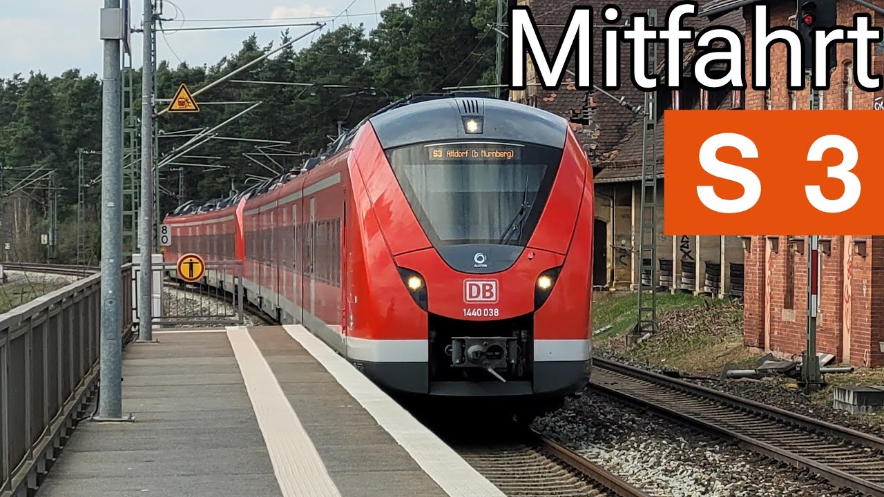 Mitfahrt | Alstom Coradia Continental (BR1440) | Linie S3 | Altdorf - Nürnberg Hbf