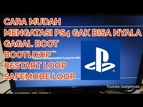 CARA MUDAH MENGATASI PS4 YANG GAGAL BOOT, BOOTLOOP, RESTART, GAK BISA NYALA.