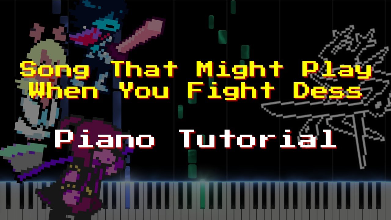 Song That Might Play When You Fight Dess - Piano Tutorial (ORIGINAL DELTARUNE COMPOSITION)