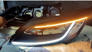 modificación faros Fiat Ducato tira led intermitente #españa #laspalmas