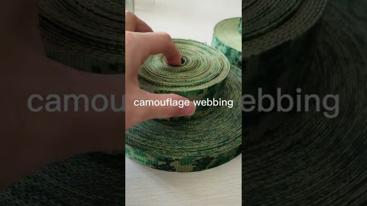 UK camouflage print nylon webbing｜Used for various types of military belts, gun belts｜