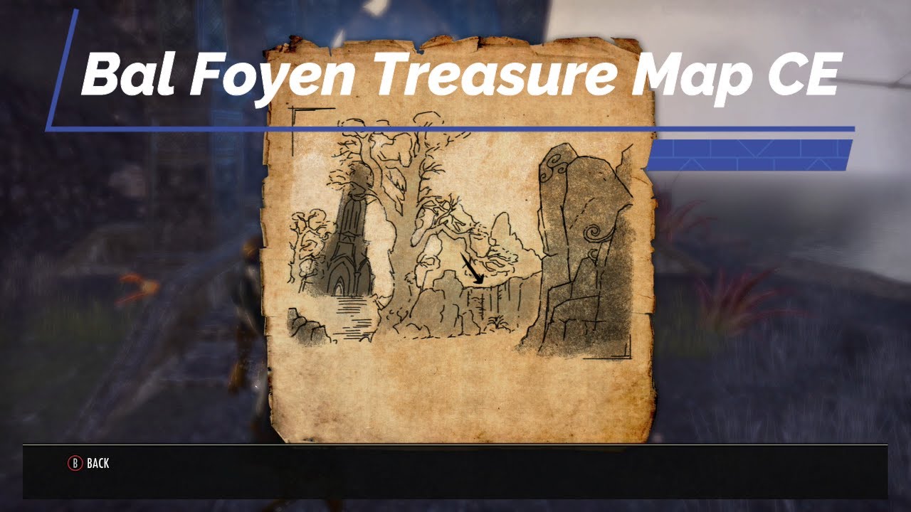 Bal Foyen CE Treasure Map ESO Elder Scrolls Online YouTube