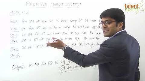 Machine Input - Output in Hindi | Model 2 | Example | Reasoning Ability in Hindi | TalentSprint
