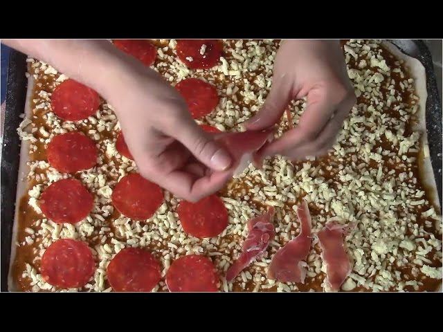 Como hacer pizza de peperoni/Marisolpink