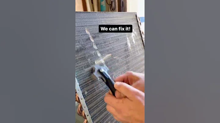 AC Coil Fin Straightening #tips #diy #tools #shorts