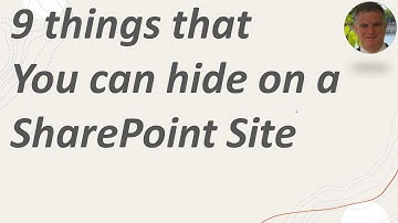 9 things that you can hide on a SharePoint Online Site pages