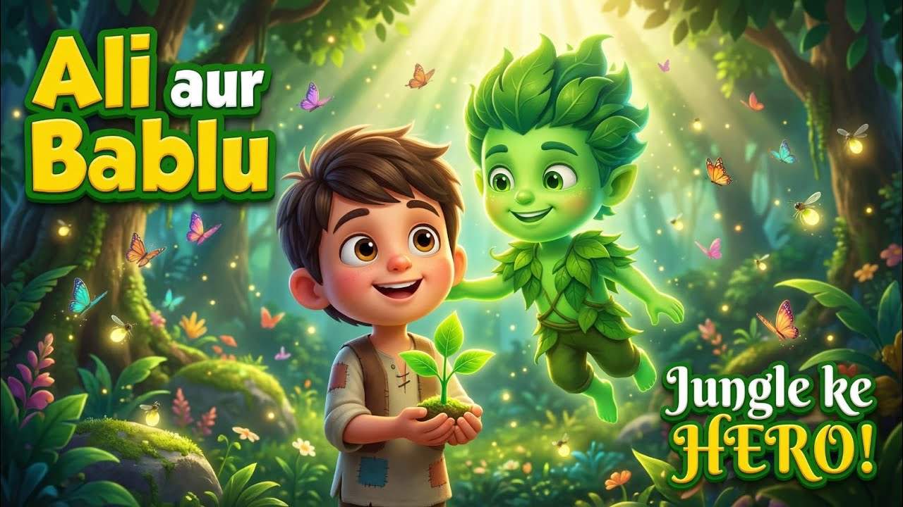 ⭐ Ali aur Bablu 🌱☘️🌴 Jungle ke HERO! | Kids Urdu Moral Story | Save Nature 