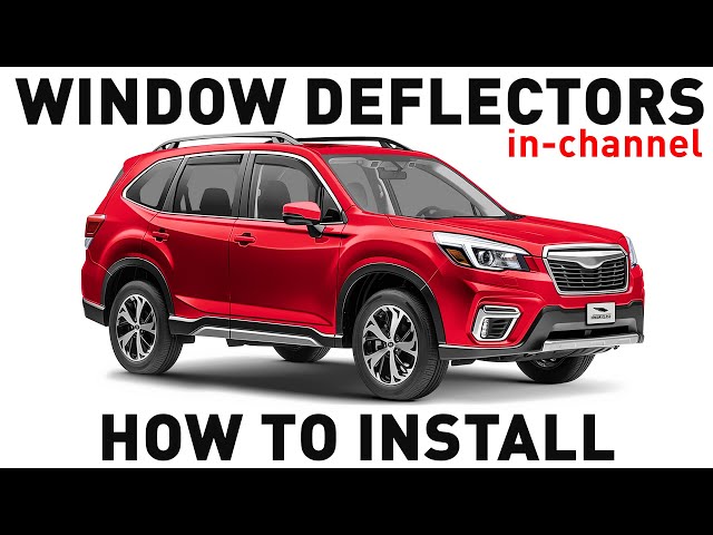 How to install Shatterproof In Channel Window Deflectors for