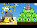 Angry Birds Cannon 3 OVER SHOOTING MAXIMUM CHUCK TO BLAST BUBBLE PIGGIES AND RESCUE STELLA
