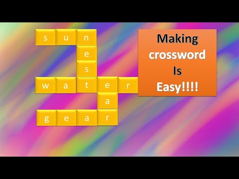 crossword puzzle