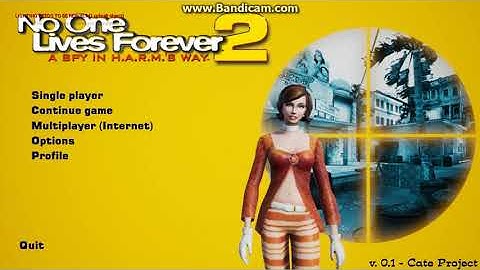 NOLF2 UE4 Remake - Main Menu