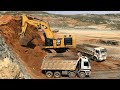 Caterpillar 6015B Excavator Loading Trucks And Operator View - Sotiriadis Mining Works