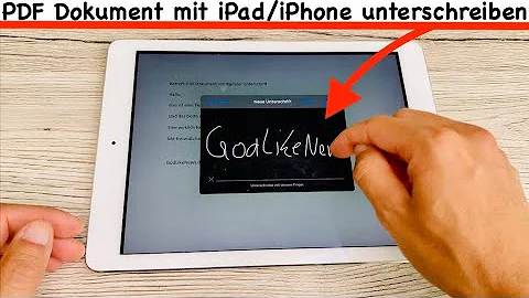 Wie kann ich am iPhone unterschreiben?