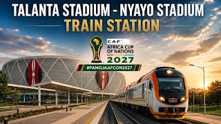 TALANTA STADIUM - NYAYO STADIUM TRAIN STATION PROGRESS | WORK BEGINS OFFICIALLY