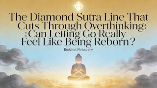 The Diamond Sutra Line That Cuts Through Overthinking：Can Letting Go Really Feel Like Being Reborn？