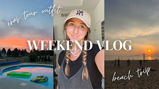 WEEKEND VLOG: my eras tour outfit came in, beach day trip, styled wedding shoot &amp; more!