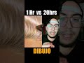 DIBUJO 1 hora vs 20 horas!  #dibujazos #dibujante #dibujo