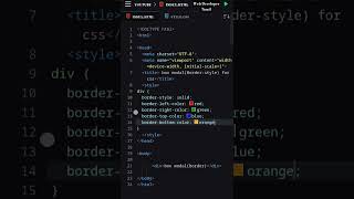 Css Border-colour property different value in Tamil ||             #coding #tamil #viral #html #css