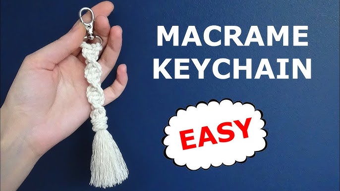 Boho Macrame Keychain – The Blooming Knot