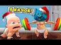 👶 Я КАЧОК РЕБЕНОК в Жёлтом Who&#39;s Your Daddy Эволюция Ребёнка КОТЁНОК ЛАЙК и КИРЮХА