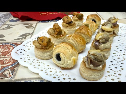 Easy trio of canapés. Delicious bites.