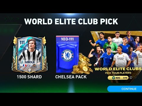 WOW!! WORLD ELITE CLUB PICK FC MOBILE 25 | FREE 111 OVR GINOLA FOR 1500 SHARD RAGNAROK FC MOBILE 25!