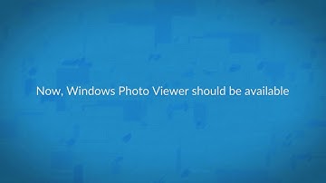 Restore Windows Photo Viewer on Windows 10 with One Click!