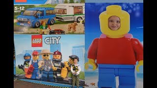 Klocki Lego city: zestaw Van z przyczepą kempingową, nr 60117, auta, pojazdy, samochody
