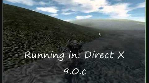 RPG Builder 3D - Showing Differences between Direct X 9.0.c and OpenGL