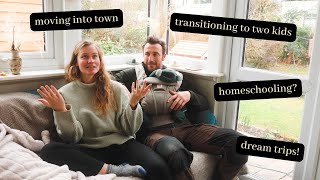 ANSWERING YOUR QUESTIONS! // life with two kids, moving to town, homeschooling?? @RambleFamily
