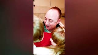 Funny Babys Excitement Seeing Their Dad Returning At Home Video