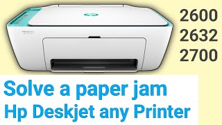 hp deskjet 2632 all-in-one printer paper jam to a paper jam hp deskjet 2022. - YouTube