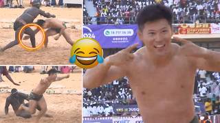 Chute Extraordinaire Combat Songo Tine Vs Wouly, 19 Avril 2026 - Journée Gaston Productions