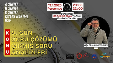 9. Gün Soru Kampımız - Ahmet Şahin Hocamız