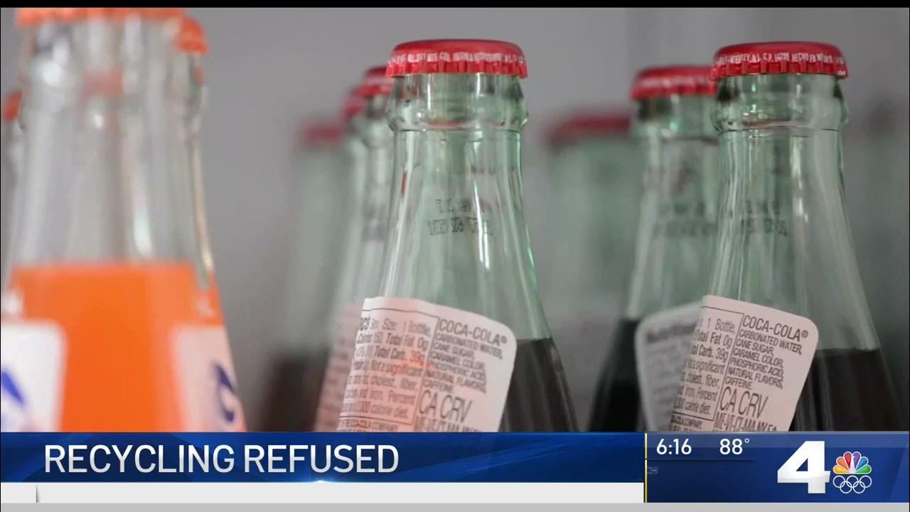 KNBC TV4 LA Most California Grocery Stores Won't Redeem Bottles and