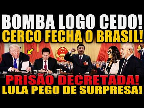 ACORDAMOS COM A BOMBA! EUA FECHA O CERCO! PRISOES DECRETADAS  LULA ENTREGA BRASIL PARA CHINA !!
